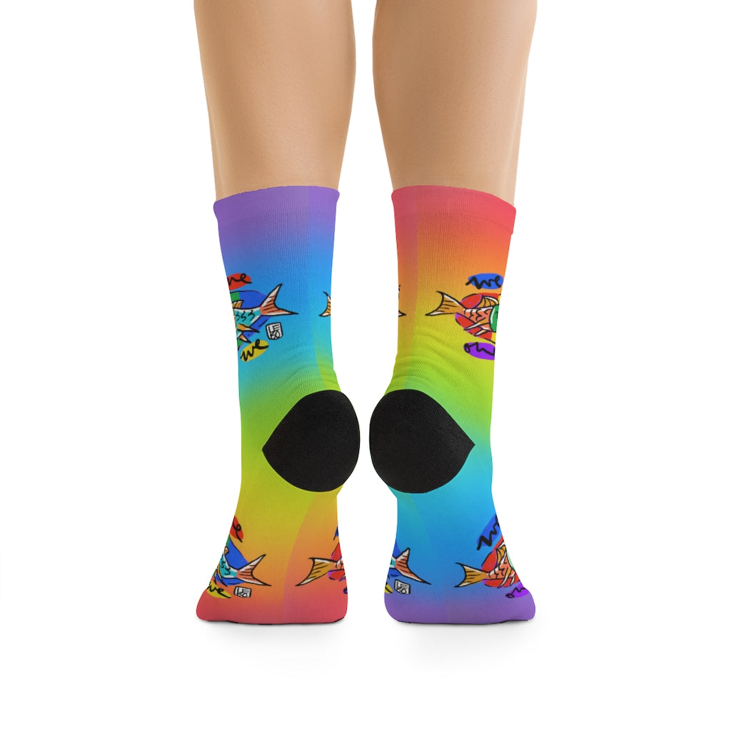 We are One, One are We - Rainbow Collection - Lebo Tribe Socks